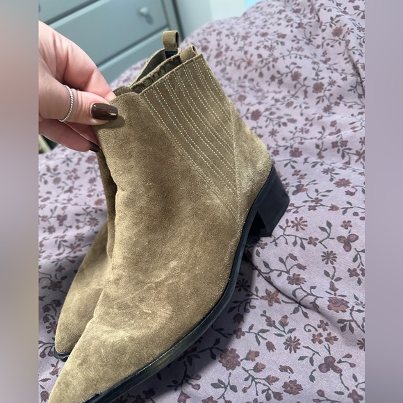 Suede Marc Fisher Ankle Boots - Picture 2 of 4